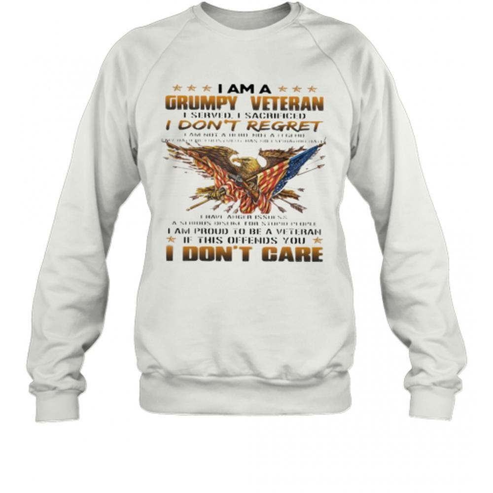 Grumpy Veteran Proud to Be a Veteran Sweatshirt